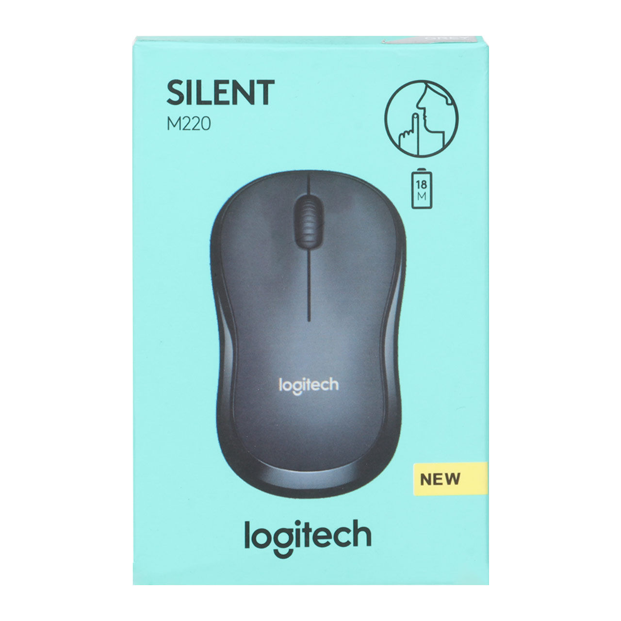 ماوس بی سیم Logitech مدل M220 - خاکستری